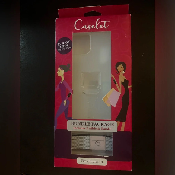 🎁 * New! Caselet Case Hands 2 Free Athletic Bands - for iPhone 14 - Picture 4 of 5